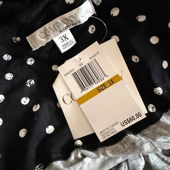 Company Ellen Tracy Polka Dot Tank Midi Dress - Picture 5 of 7